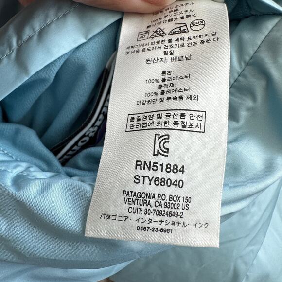 Patagonia Blue Zip Front soft Shell sherpa Jacket size Small - Picture 9 of 12